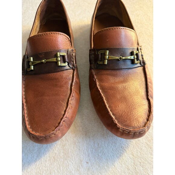 Cole Haan Mens 10M Brown Leather Bit Loafers Driving Shoes Slip On Casual Dress main image 6